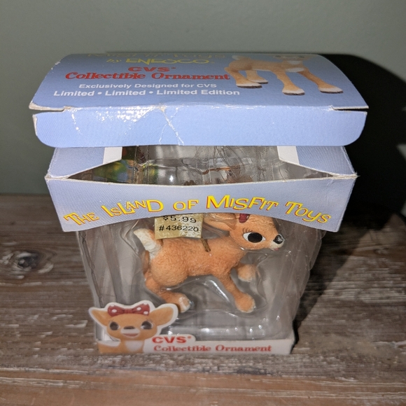 90s Rudolph Vintage CVS Enesco Exclusive Clarice Ornament - Picture 9 of 10